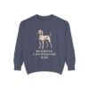 Redbone Coonhound Dad Sweatshirt, Denim, front view