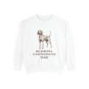 Redbone Coonhound Dad Sweatshirt, White, front view