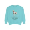 Redbone Coonhound Humor Sweatshirt, Chalky Mint, front view