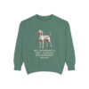 Redbone Coonhound Humor Sweatshirt, Light Green, front view