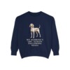 Redbone Coonhound Humor Sweatshirt, True Navy, front view