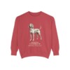 redbone-coonhound-sweatshirt-latin-crimson Redbone Coonhound Latin Sweatshirt, Crimson, front view