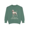 Redbone Coonhound Sweatshirt, Light Green, front view