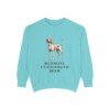 Redbone Coonhound Mom Sweatshirt, Chalky Mint, front view