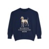 Redbone Coonhound Mom Sweatshirt, True Navy, front view