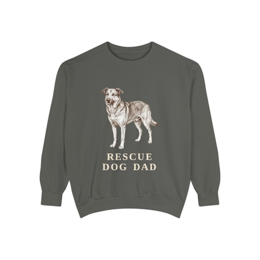 Rescue Dog Dad Sweatshirt, Pepper, front view
