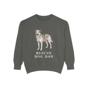 Rescue Dog Dad Sweatshirt, Pepper, front view