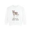Rescue Dog Dad Sweatshirt, White, front view