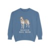 Rescue Dog Mom Sweatshirt, Blue Jean, front view