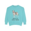 Rescue Dog Mom Sweatshirt, Chalky Mint, front view