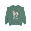 Rescue Dog Mom Sweatshirt, Light Green, front view