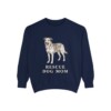 Rescue Dog Mom Sweatshirt, True Navy, front view