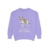 Rescue Dog Mom Sweatshirt, Violet, front view
