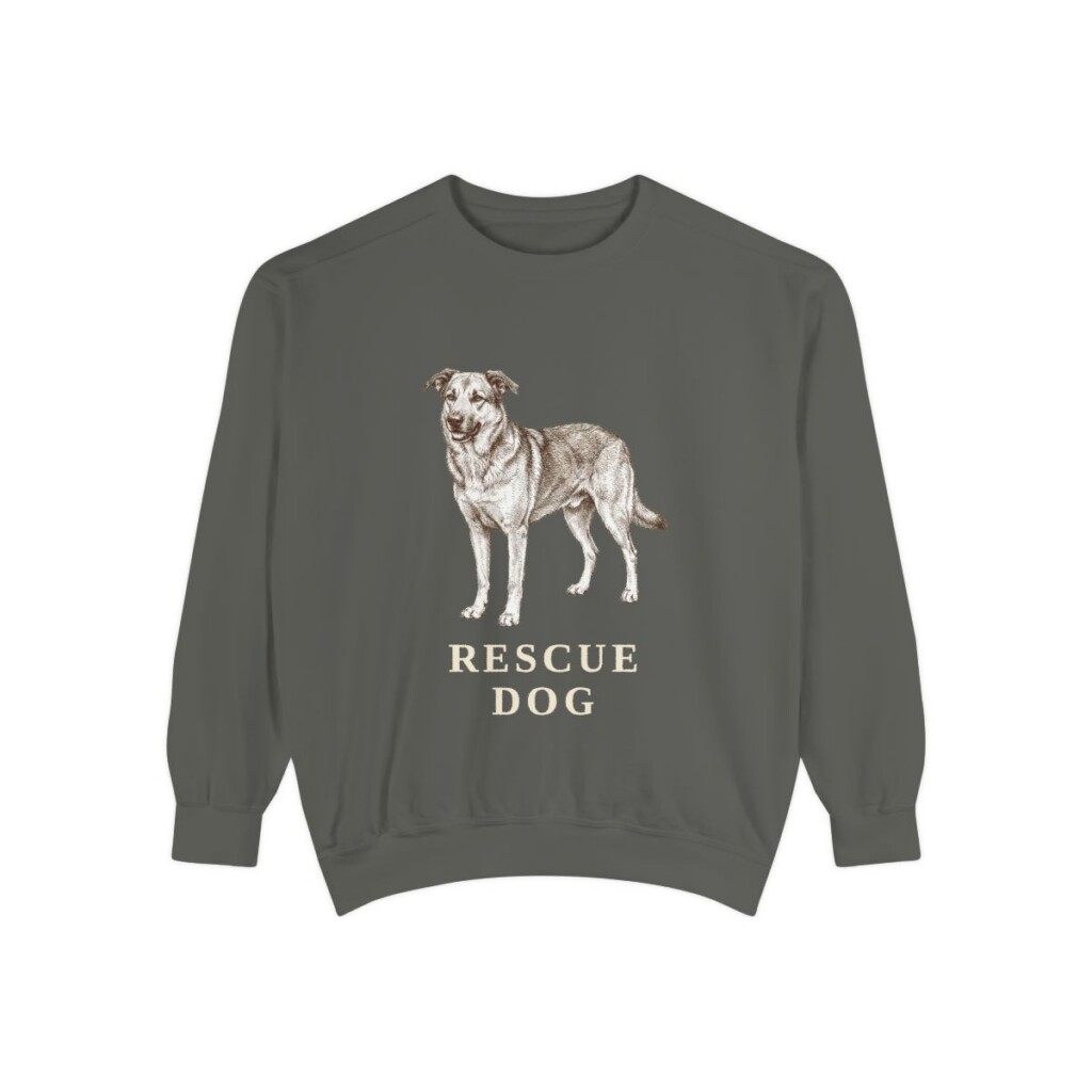 Rescue Dog Sweatshirt, Pepper, front view
