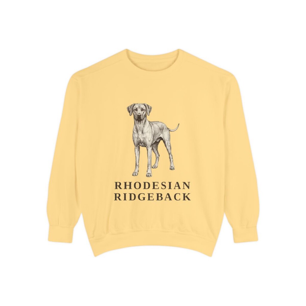 Rhodesian Ridgeback Sweatshirt, Butter, front view