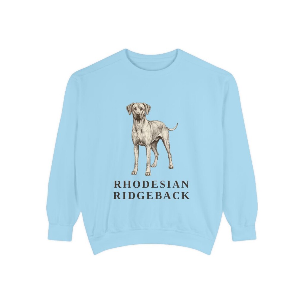 Rhodesian Ridgeback Sweatshirt, Chambray, front view