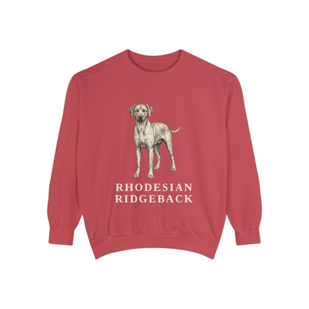 Rhodesian Ridgeback Sweatshirt, Crimson, front view