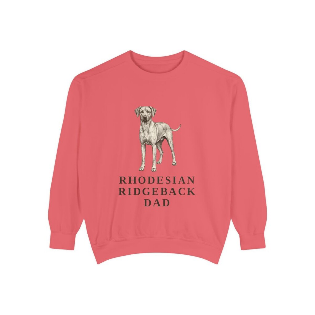 Rhodesian Ridgeback Dad Sweatshirt, Watermelon, front view