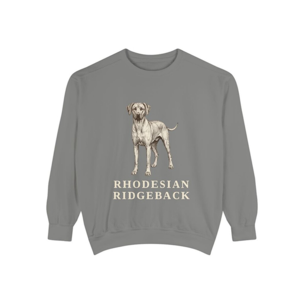 Rhodesian Ridgeback Sweatshirt, Grey, front view