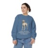 Rhodesian Ridgeback Humor Sweatshirt, Blue Jean, person 2 front