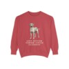 Rhodesian Ridgeback Humor Sweatshirt, Crimson, front view