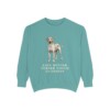 Rhodesian Ridgeback Humor Sweatshirt, Seafoam, front view
