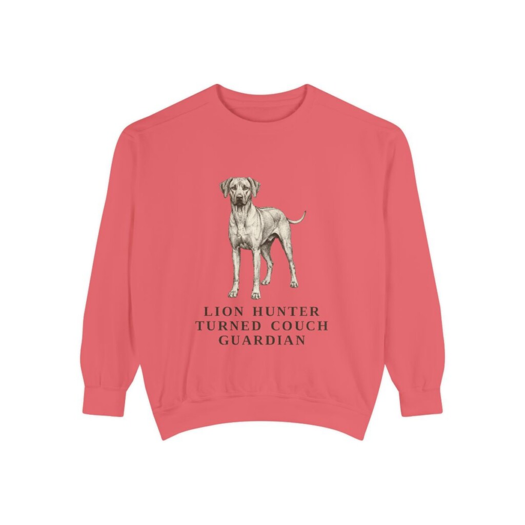 Rhodesian Ridgeback Humor Sweatshirt, Watermelon, front view
