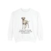 Rhodesian Ridgeback Humor Sweatshirt, White, front view