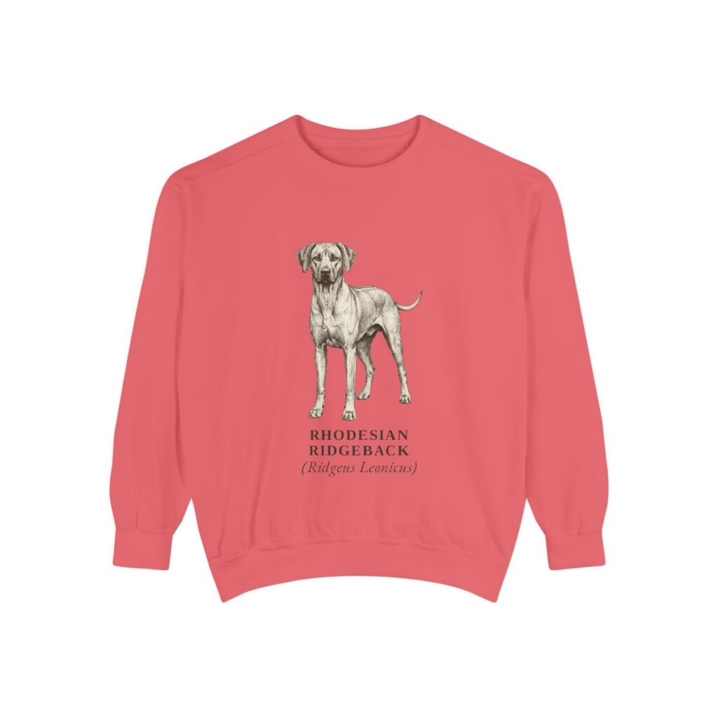 Rhodesian Ridgeback Latin Sweatshirt, Watermelon, front view