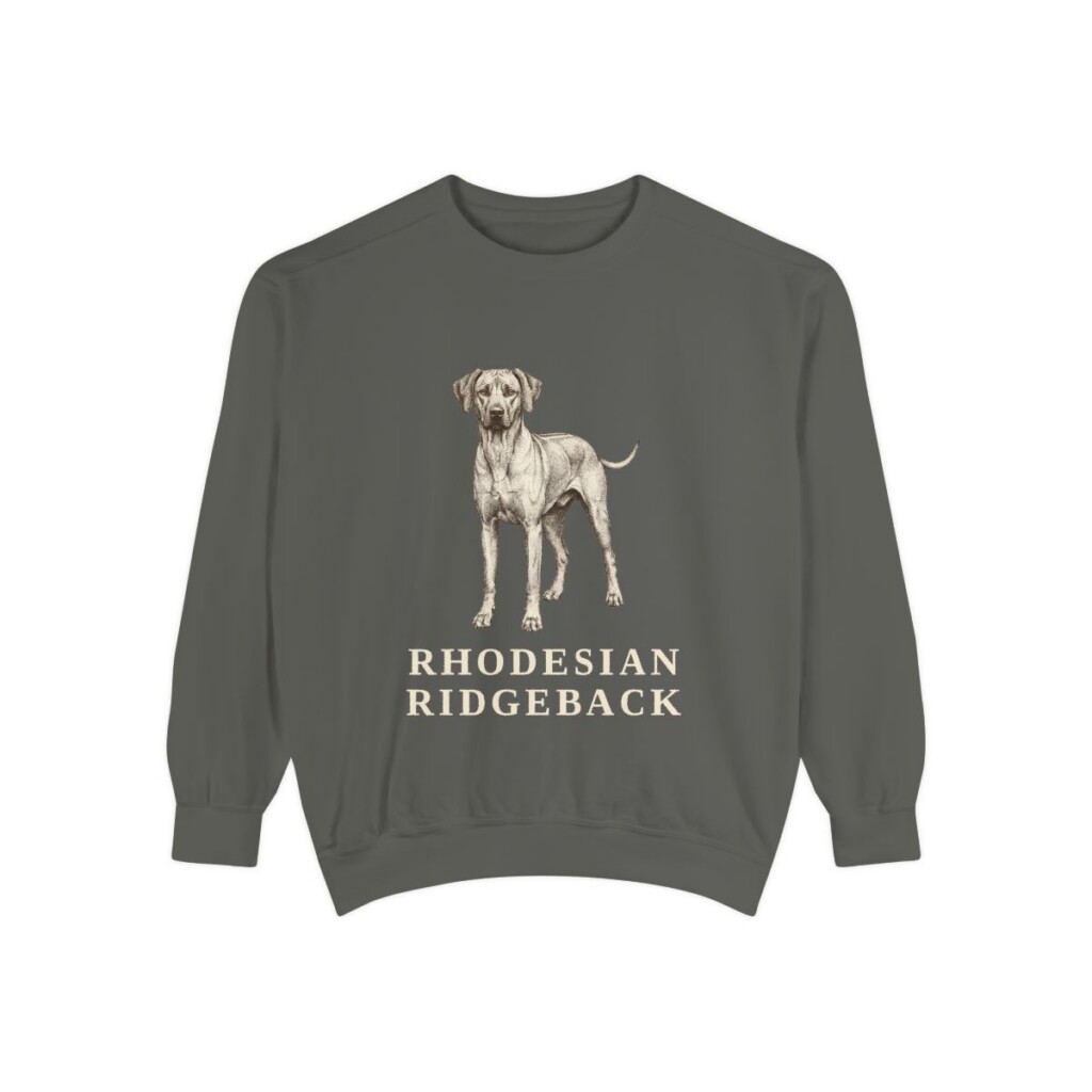 Rhodesian Ridgeback Sweatshirt, Pepper, front view