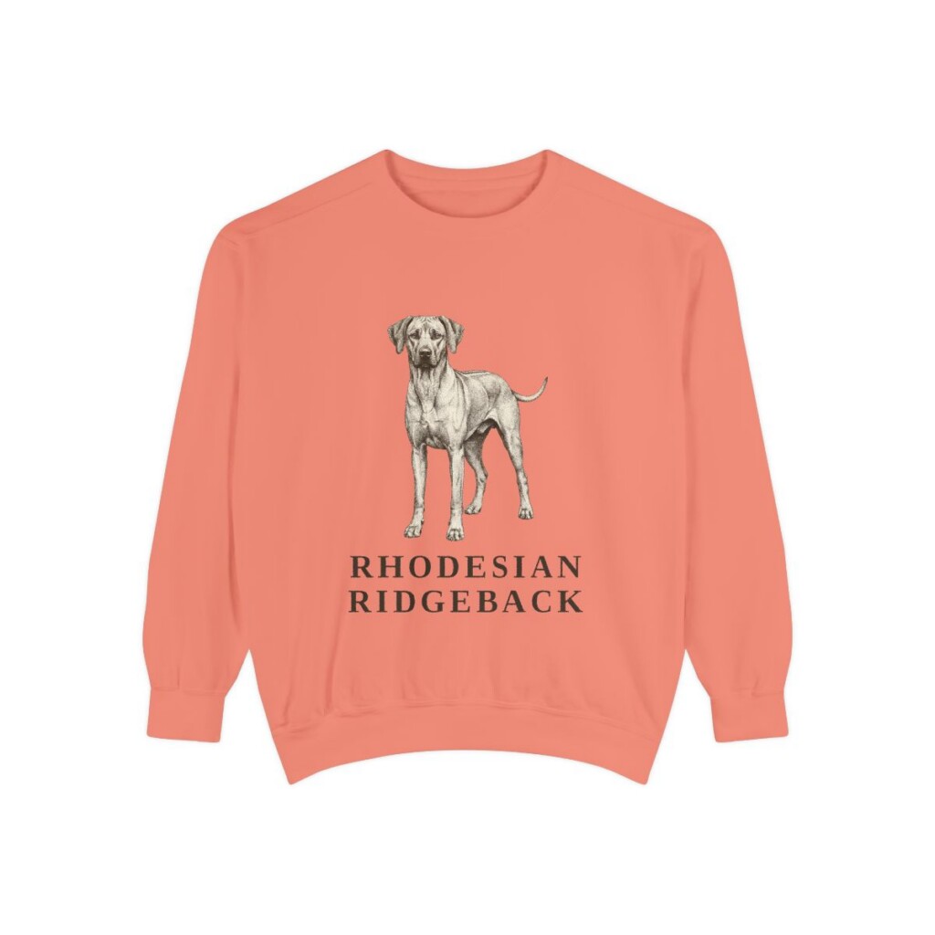 Rhodesian Ridgeback Sweatshirt, Terracotta, front view