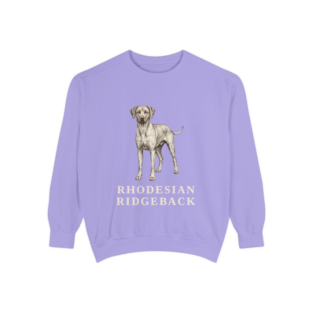 Rhodesian Ridgeback Sweatshirt, Violet, front view