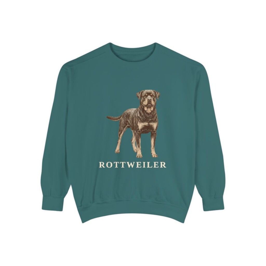 Rottweiler Sweatshirt, Blue Spruce, front view