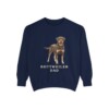 Rottweiler Dad Sweatshirt, True Navy, front view