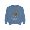 Rottweiler Humor Sweatshirt, Blue Jean, front view
