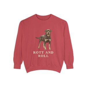 Rottweiler Humor Sweatshirt, Crimson, front view