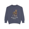 Rottweiler Humor Sweatshirt, Denim, front view