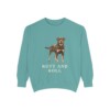 Rottweiler Humor Sweatshirt, Seafoam, front view