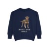 Rottweiler Humor Sweatshirt, True Navy, front view