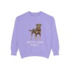 Rottweiler Humor Sweatshirt, Violet, front view