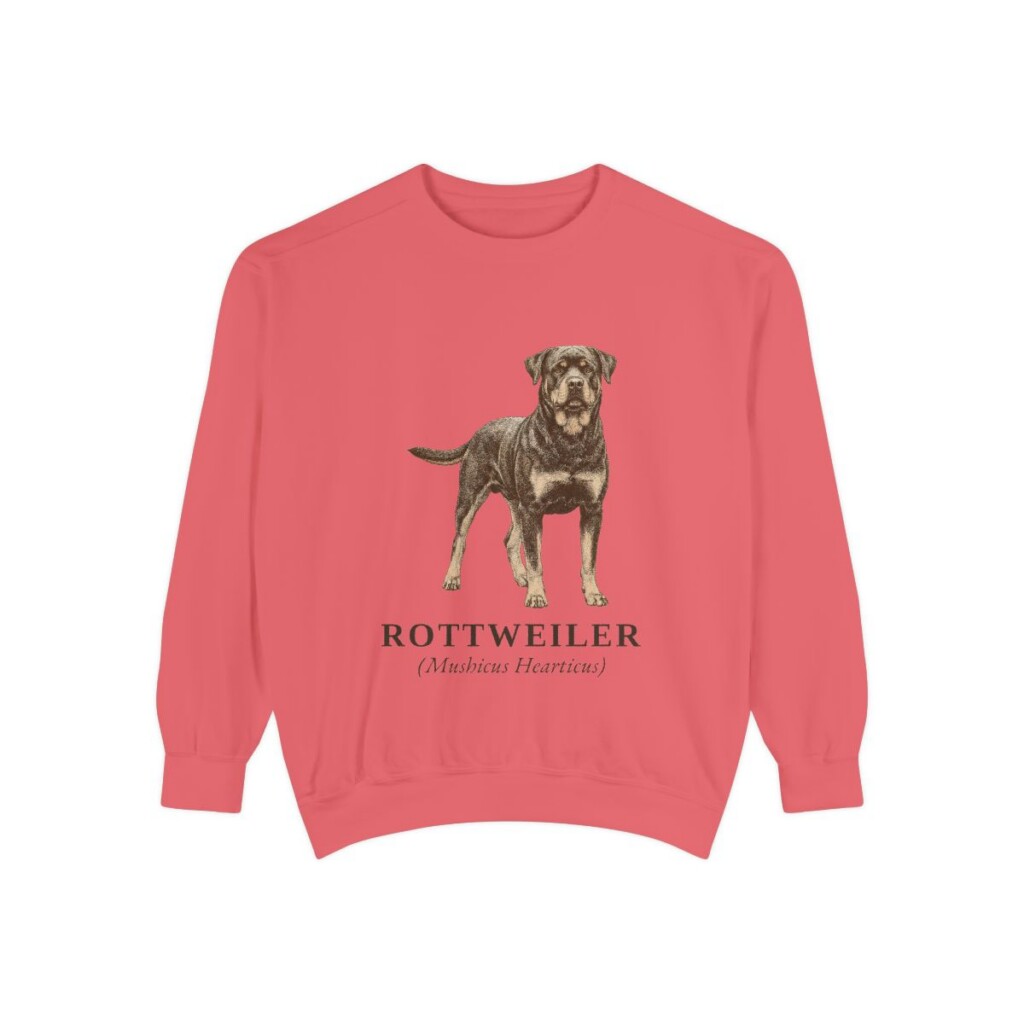 Rottweiler Latin Sweatshirt, Watermelon, front view