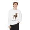 Rottweiler Latin Sweatshirt, White, person 1 front