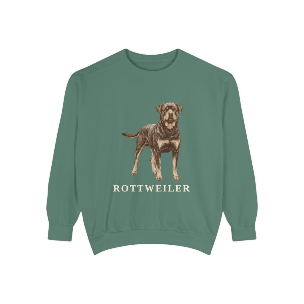 Rottweiler Sweatshirt, Light Green, front view