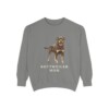 rottweiler-sweatshirt-mom-grey Rottweiler Mom Sweatshirt, Grey, front view