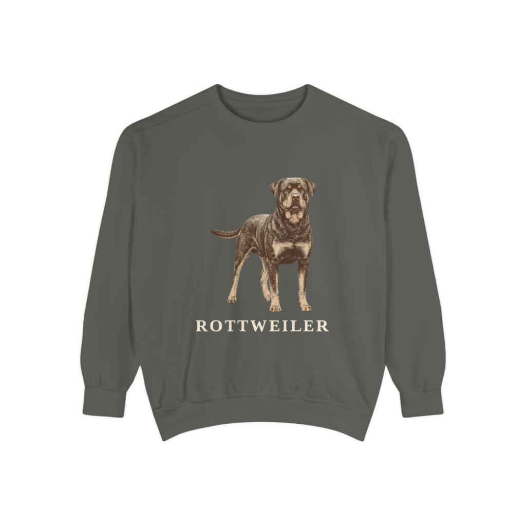 Rottweiler Sweatshirt, Pepper, front view