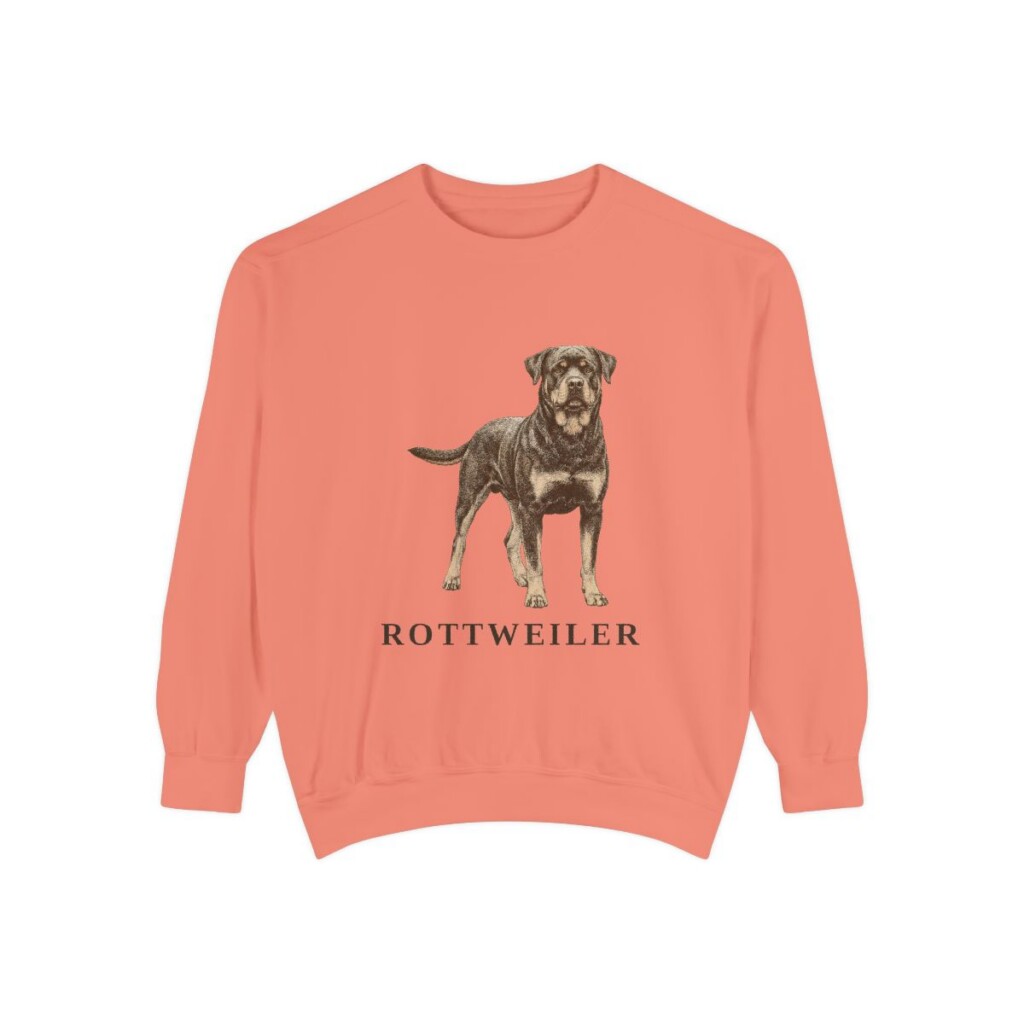 Rottweiler Sweatshirt, Terracotta, front view