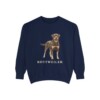 Rottweiler Sweatshirt, True Navy, front view
