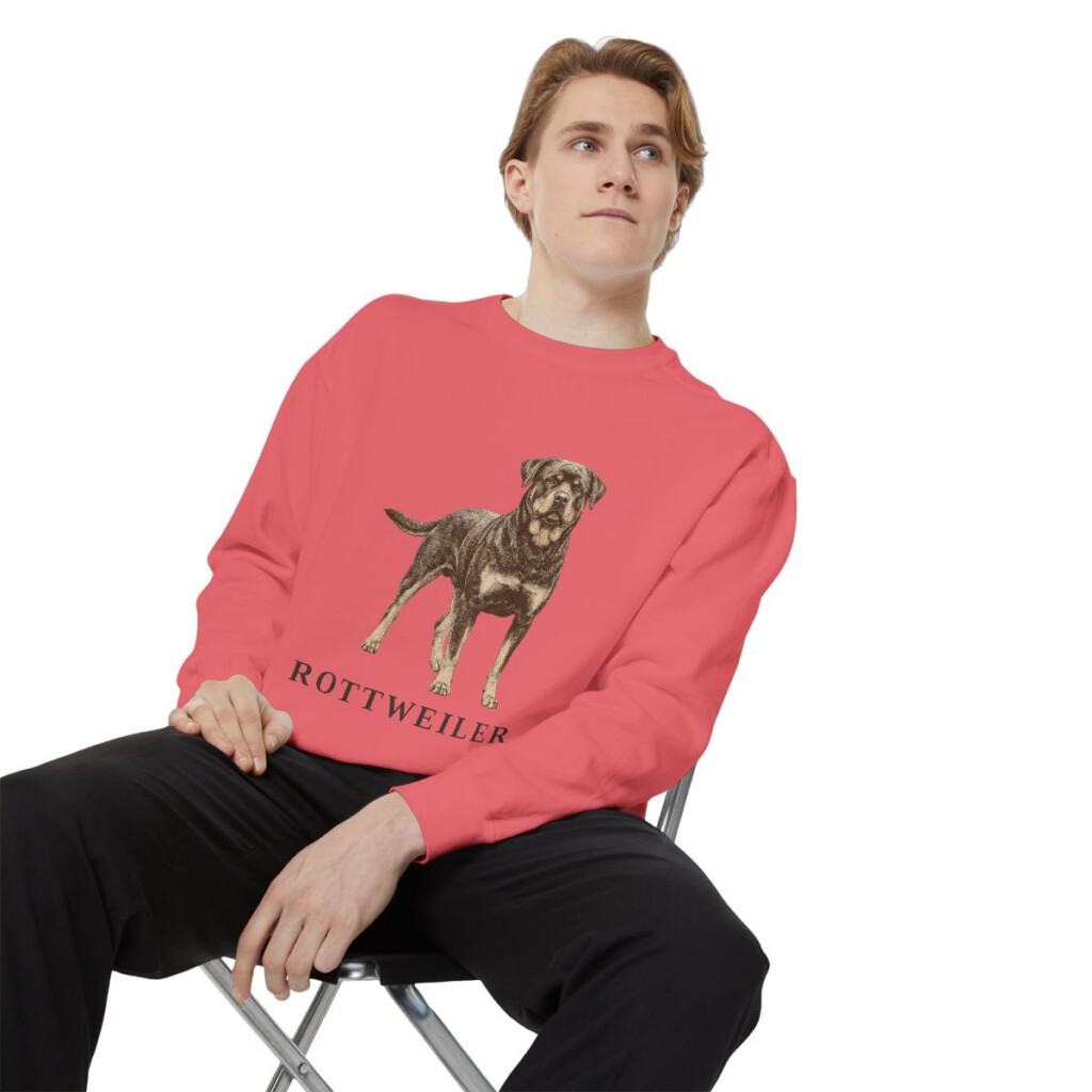 Rottweiler Sweatshirt, Watermelon, person 1 context
