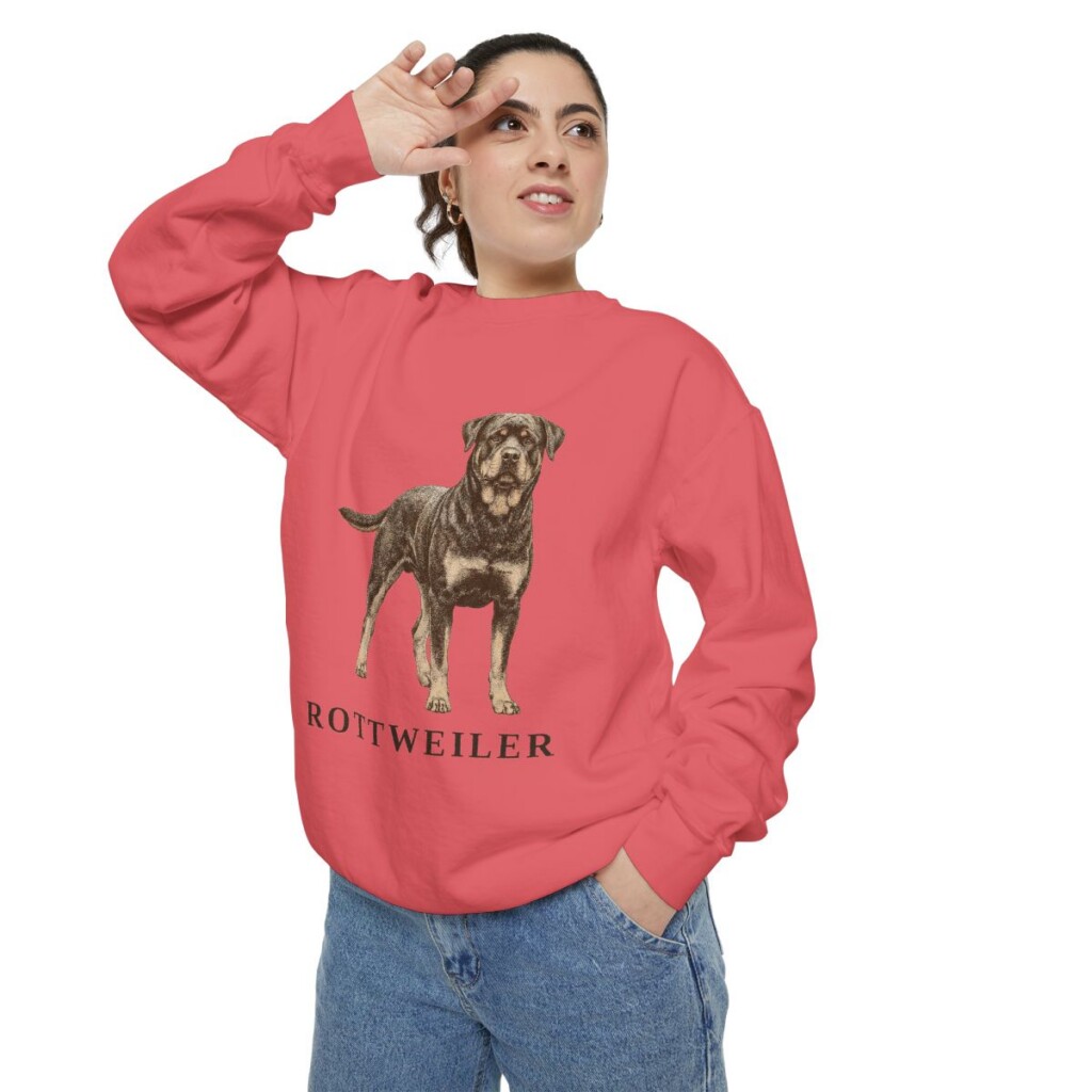 Rottweiler Sweatshirt, Watermelon, person 2 context