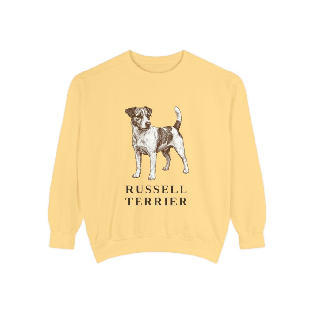 Russell Terrier Sweatshirt, Butter, front view